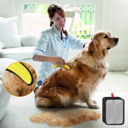 Cat Hair Remover, Adjustable Pet Hair Remover, Pet Cleaning Brush with Hanging Ring, Power Broom, Pet Hair Remover Tool for Carpets Floor Use, Valentine'S Day Gift, Hair Removal