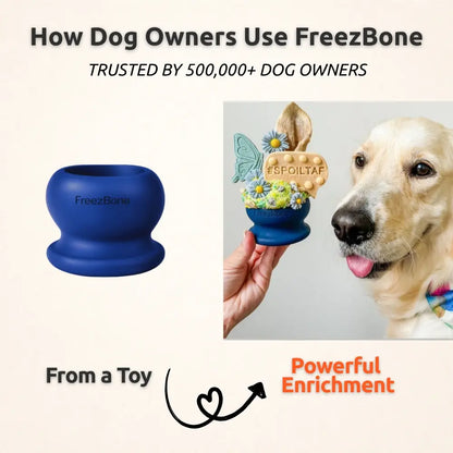 Freezball - Durable Fillable Dog Chew Bone