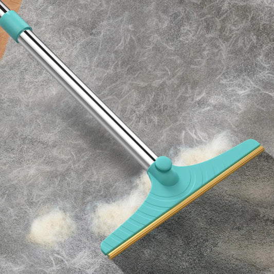 Cat Hair Remover, Adjustable Pet Hair Remover, Pet Cleaning Brush with Hanging Ring, Power Broom, Pet Hair Remover Tool for Carpets Floor Use, Valentine'S Day Gift, Hair Removal