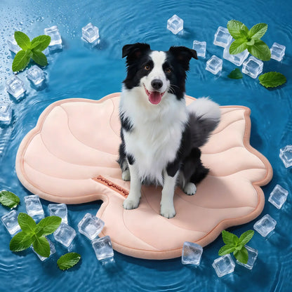 Vagascape Cooling Pet Mat, Eco-Friendly Cooling Pad for Large Dog, Summervibes Cooling Mats for Dog Bed, Cool Dog Stuff, Washable Pet Mat, Use in Crate, Trunk, Camping, Outdoors, Portable,Machine Washable, Durable, without Gel, Outdoorfun, Dog Cooling Bed