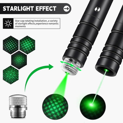 [Already Have 10K Favorites]Rechargeable Green Light Laser Cat Toy for Dogs & Cats/ Line Light Flashlight Long Distance Range for TV/LED/LCD Screens Flashlights Presentation, Laser Pointer Cat Toy，Office / Outdoors / Astronomic / Construction