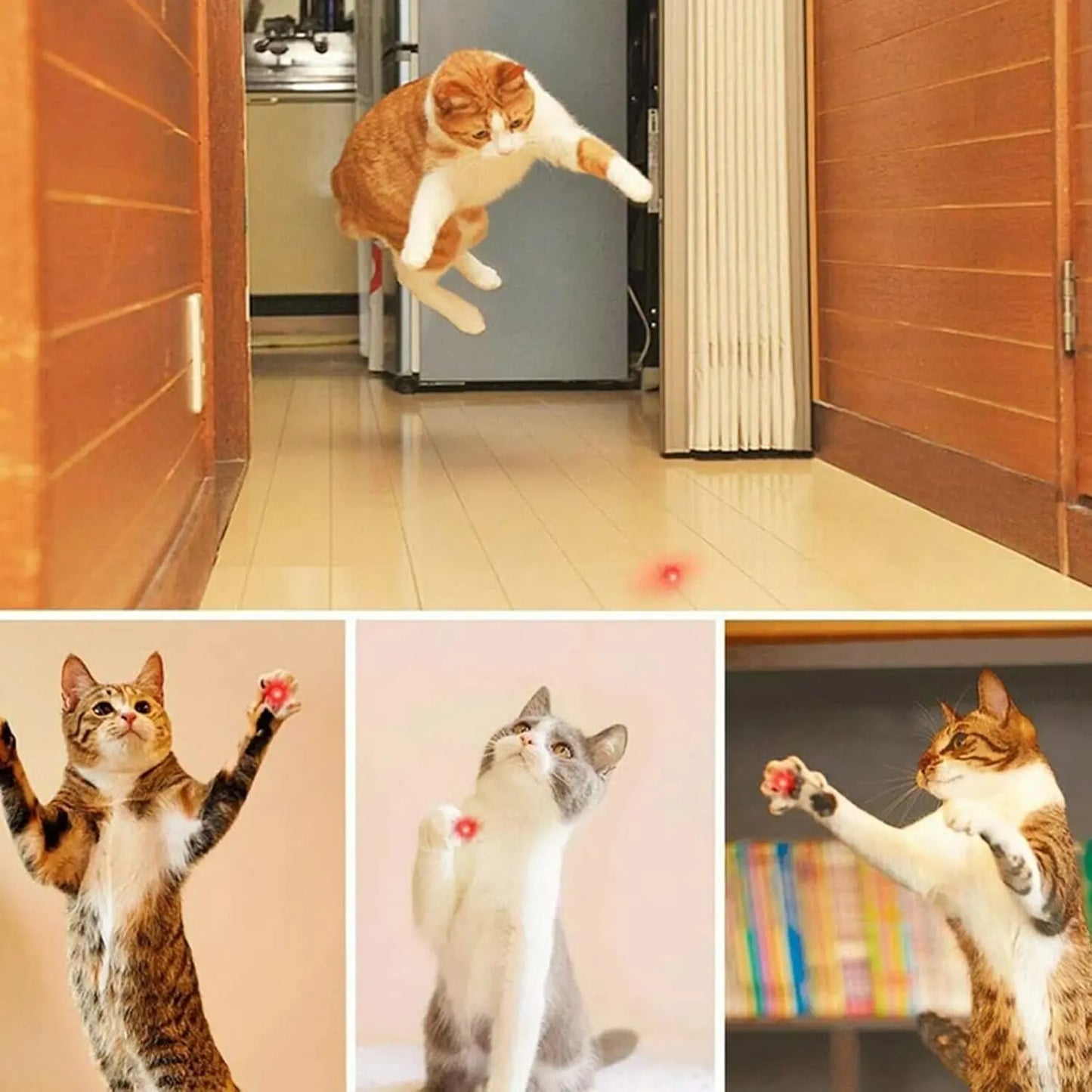 [Already Have 10K Favorites]Rechargeable Green Light Laser Cat Toy for Dogs & Cats/ Line Light Flashlight Long Distance Range for TV/LED/LCD Screens Flashlights Presentation, Laser Pointer Cat Toy，Office / Outdoors / Astronomic / Construction
