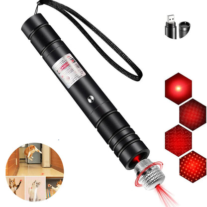 [Already Have 10K Favorites]Rechargeable Green Light Laser Cat Toy for Dogs & Cats/ Line Light Flashlight Long Distance Range for TV/LED/LCD Screens Flashlights Presentation, Laser Pointer Cat Toy，Office / Outdoors / Astronomic / Construction